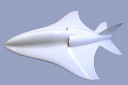 Das Brennstoffzellen-Flugzeug "HyFish" des DLR
