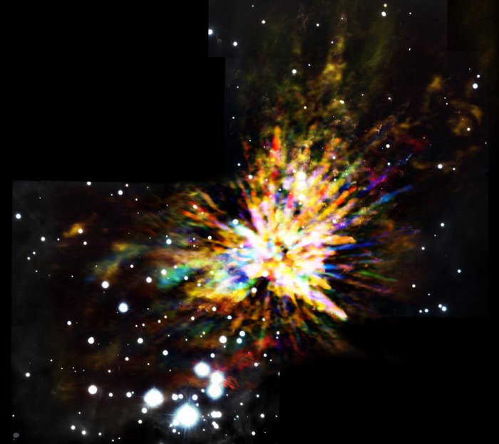 Explosive Sternentstehung mit ALMA beobachtet