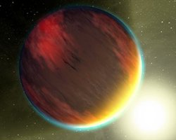 Künstlerische Darstellung des Exoplaneten HD 189733b