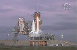 Shuttle Atlantis auf der Startrampe