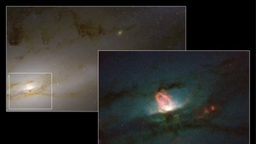 Aufnahme der aktiven Galaxie NGC 4438.