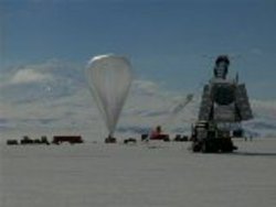 BLAST-Ballon kurz vor dem Start