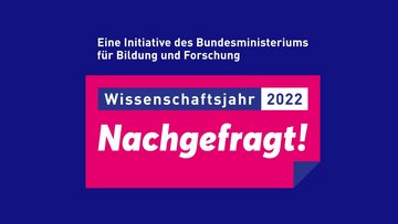 Logo Wissenschaftsjahr 2022 Nachgefragt!
