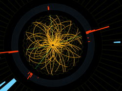 Proton-Proton-Kollision im CMS-Detektor