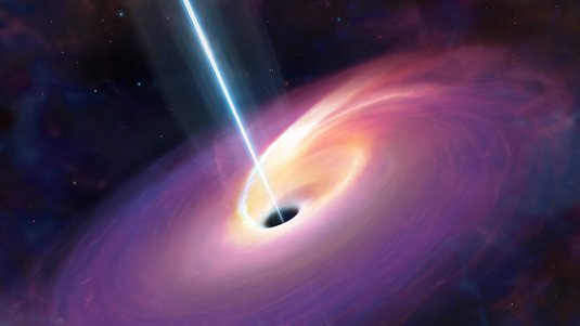 Deformierter Stern vor Materiescheibe um ein dunkles Objekt
