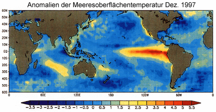 Anomale Meeresoberflächentemperatur Anomale Meeresoberflächentemperatur