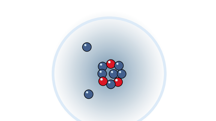 Durch Neutronen wird Uran-235 zur Kernspaltung angeregt. Dabei werden wieder Neutronen freigesetzt, die die Grundlage für eine Kettenreaktion legen.