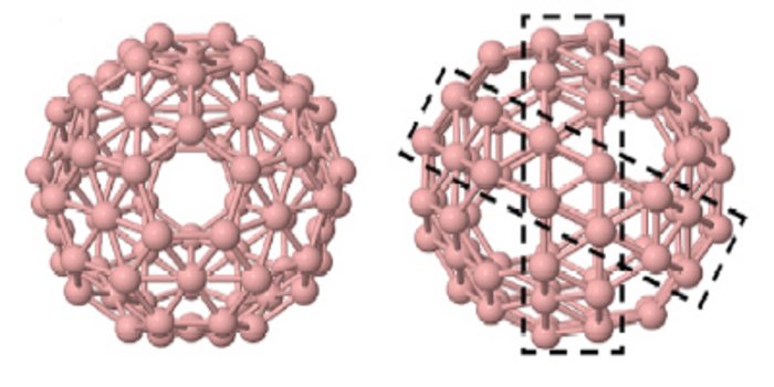 Kugelmolekül aus 80 Boratomen