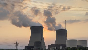 Das Bild zeigt ein Atomkraftwerk