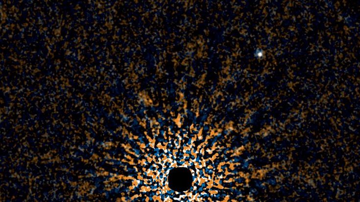 Exoplanet GJ 504b Falschfarbenaufnahme eines Planeten