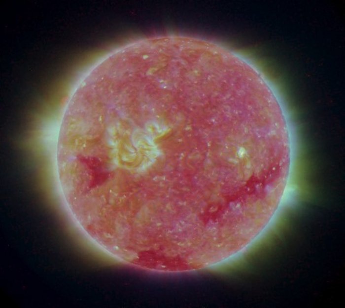 Stereo-Bild der Sonne Stereo-Bild der Sonne