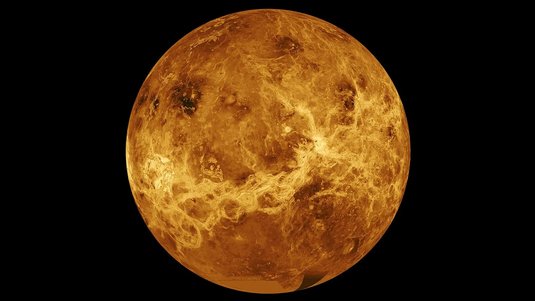 Die Aufnahme zeigt die Oberfläche der Venus