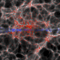 Struktur der Galaxieverteilung in der Lokalen Gruppe