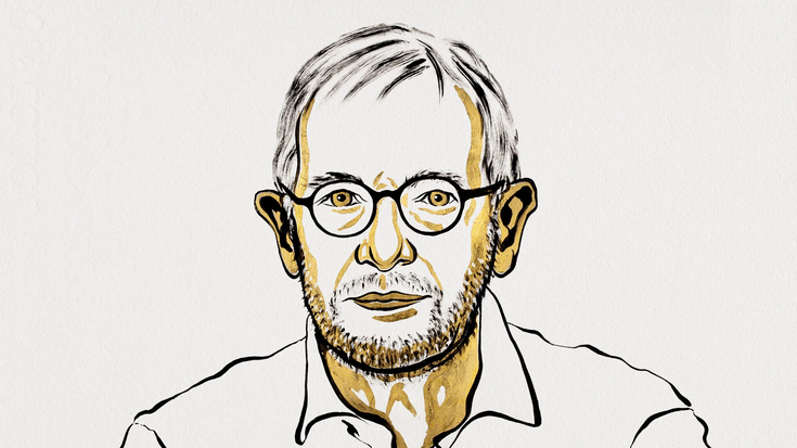 Gezeichnetes Portraitbild des Forschers Francis Halzen