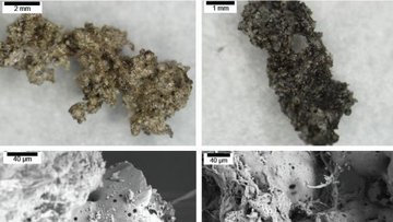 Mikroskopische Aufnahmen unregelmäßig geformter Staubpartikel