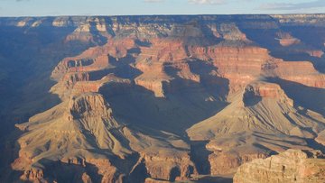 Luftaufnahme der felsigen Region des Grand Canyon