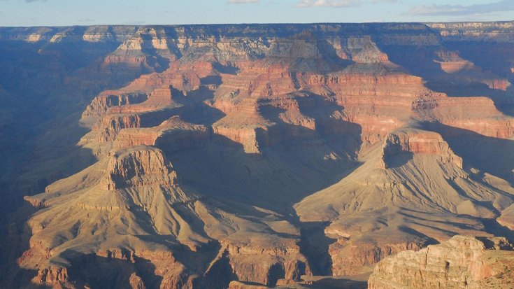 Luftaufnahme der felsigen Region des Grand Canyon
