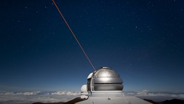 Das Teleskop des Gemini-Nord-Observatoriums auf dem Mauna Kea auf Hawaii
