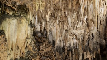 Das Bild zeigt die Tropfsteinhöhle, die zur Datierung der Klimadaten genutzt wurde.