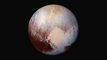 Die Aufnahme zeigt den Zwergplaneten Pluto.