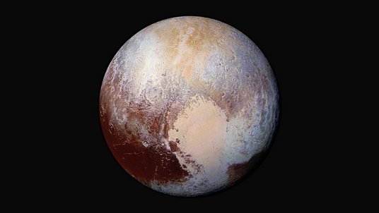 Die Aufnahme zeigt den Zwergplaneten Pluto.