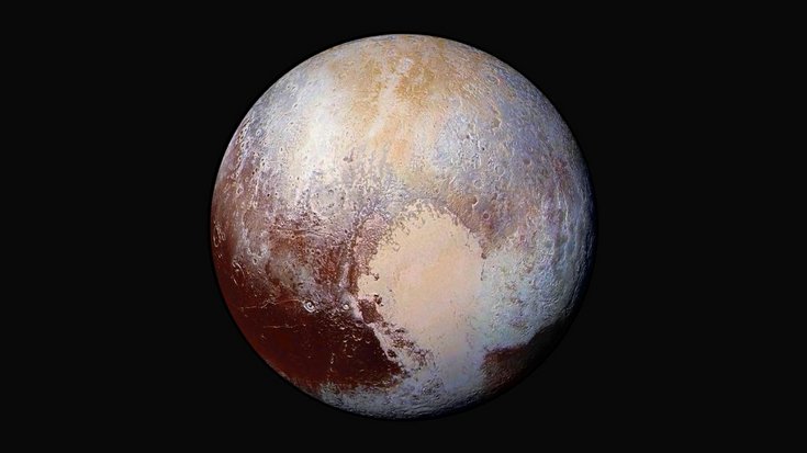 Die Aufnahme zeigt den Zwergplaneten Pluto.