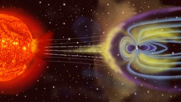 Sonnensturm trifft auf Erdmagnetfeld