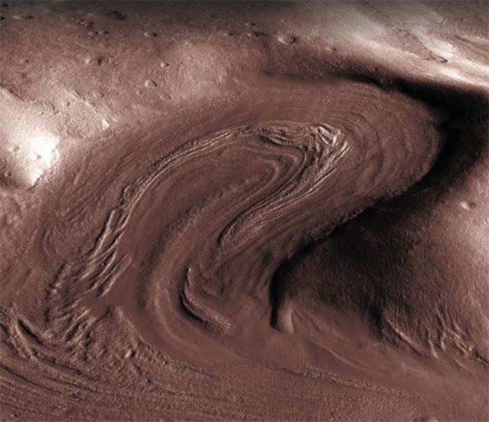 Gletscherspuren auf dem Mars Gletscherspuren auf dem Mars