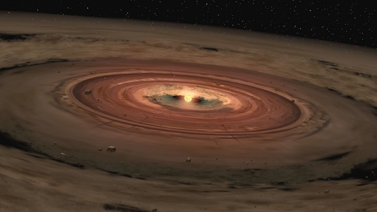 Protoplanetare Scheibe | Bildquelle: NASA Materiescheibe um einen Stern