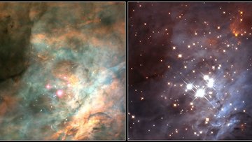 Sternhaufen im Orionnebel; Quelle: NASA/CfA/Luhmann