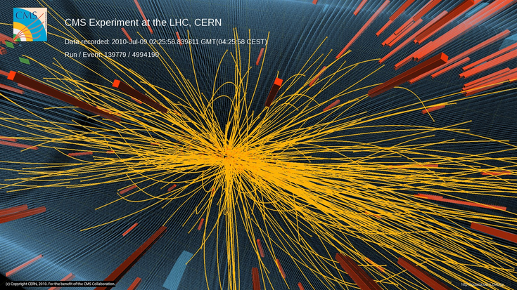 Proton-Proton-Kollision im CMS; Quelle: CERN, Lucas Taylor