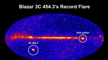 Gammastrahlenausbrüche im All, aufgenommen mit dem Fermi-Teleskop