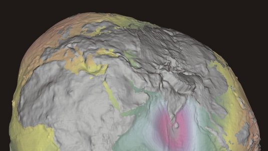 Geoid der Erde auf Basis von Satellitendaten