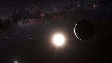 Alpha Cetauri B mit Planet