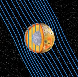 Magma beeinflusst Magnetfeld