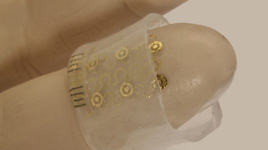 Tastsensoren auf Handprothese