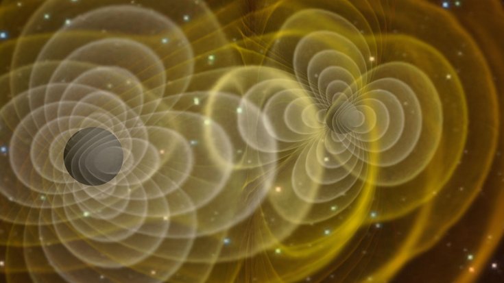 Blumenartige Gebilde, die sich konzentrisch im All ausbreiten