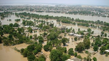 Überflutung in Pakistan