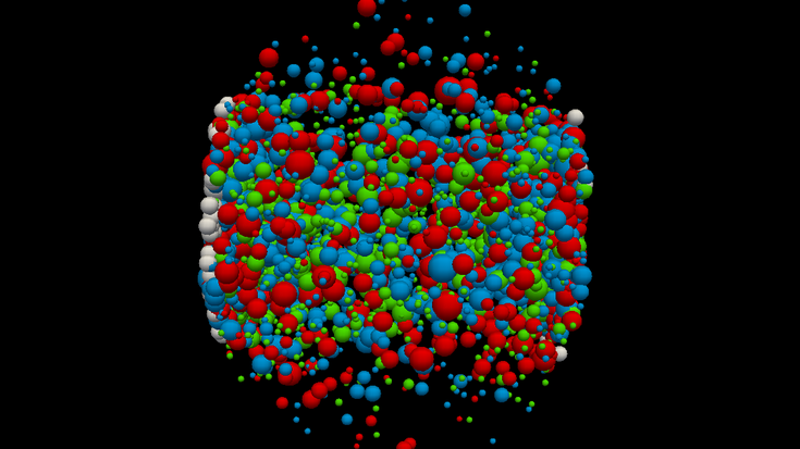 Simulation eines Quark-Gluon-Plasmas