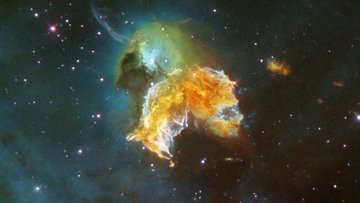 Hubble-Aufnahme von Supernovaresten