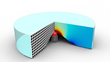 Funktionsschema der Tarnkappe für Mikrowellen