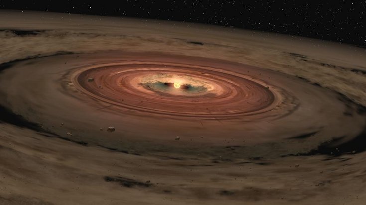 Quelle: Keck Observatory protoplanetarische Scheibe