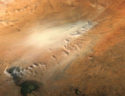 Sandsturm in  der Sahara