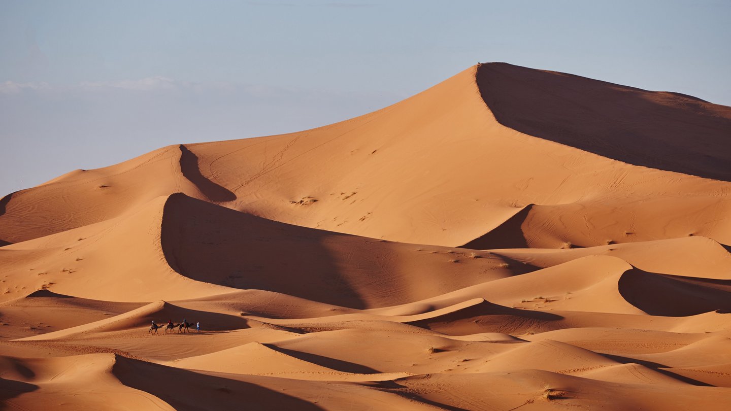 Heißer Sandwind In Der Sahara Welt der Physik: Sanddünen in Zeiten des Klimawandels