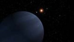 Stern 55 Cancri mit seinen fünf Planeten