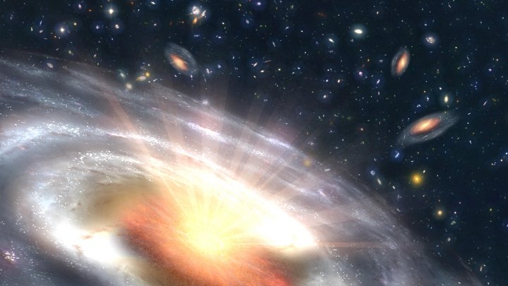 Welt der Physik Ursache für aktive Galaxienkerne weiter rätselhaft