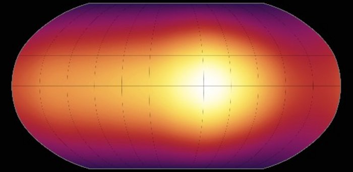 Temperaturkarte des Planeten HD 189733b