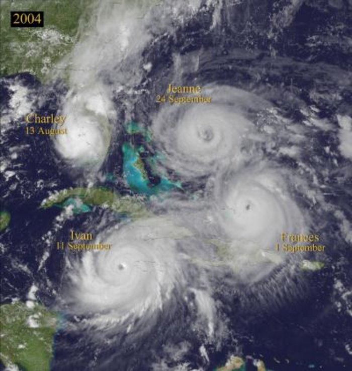 Hurrikane im Satellitenbild