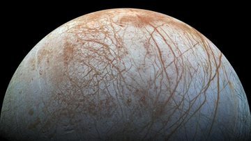 Aufnahme vom Jupitermond Europa