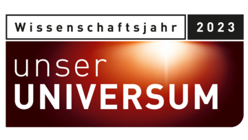 Logo des Wissenschaftsjahrs 2023 – Unser Universum